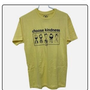 Choose Kindness Yellow Graphic T-Shirt NWT